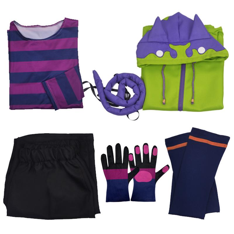 Anime SK8 The Infinity Cosplay Costume Chinen Miya SK Eight Cosplay Halloween Party Cos Outfits Jacket Tail Gloves 6Pcs/Set