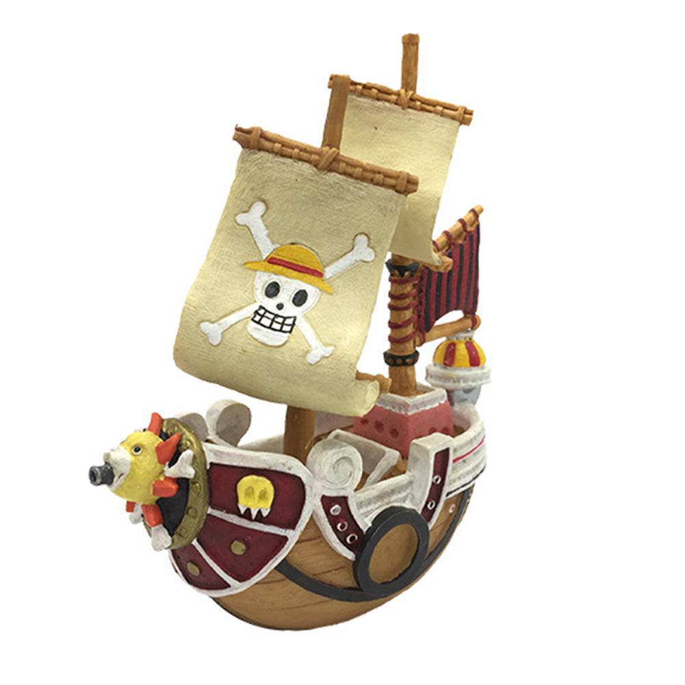 Aquarium Pirate Sunk Ship Boat Resin Ornament For Aquarium Fish Tank Landscaping Decoration