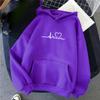 Графические толстовки с капюшоном для женщин Милый пуловер с длинным рукавом Опрятные толстовки с капюшоном с принтом букв Осень-зима