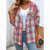 Клетчатая рубашка женская повседневная модная свободная осенний сезон