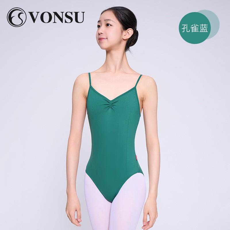 Womens Ballet Leotard With High Cut Leg Design Cotton Dancewear Adult Training Performance