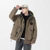 Winter New Hooded Men's Down Jacket White Duck Down Thickened Loose Warm Jacket Men's Jacket Work Wear