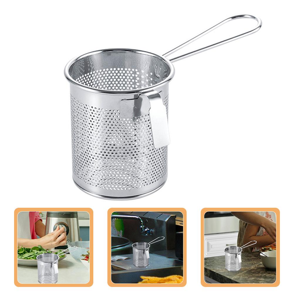 Стальная проволока для горячих горшков, пропущенная через сетку Aor Fryer Mesh Pasta Corona, нержавеющая сталь, тонкие подвесные дуршлаги