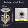 С корзиной против засоров, размер, пробка для слива раковины, слив для раковины с пружинным механизмом, фильтр для слива раковины, заглушка для слива раковины