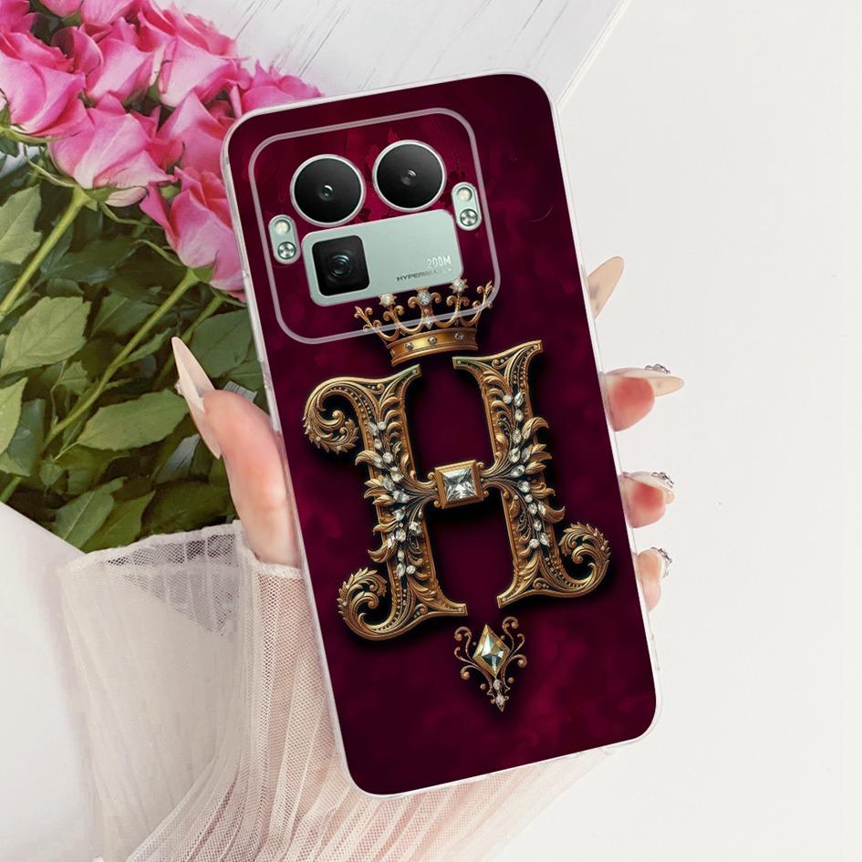 For Realme GT8 Case Realme GT 8 Pro Cover 2025 Fashion Letters Crown Capa Soft Silicone Bumper For Realme GT8 Pro RMX5210 Fundas