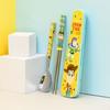 Lilpang Toy Story Vacuum Junior Stainless Steel Spoon Slim Case Set, Mixed Colors, Spoon + Chopsticks + Case