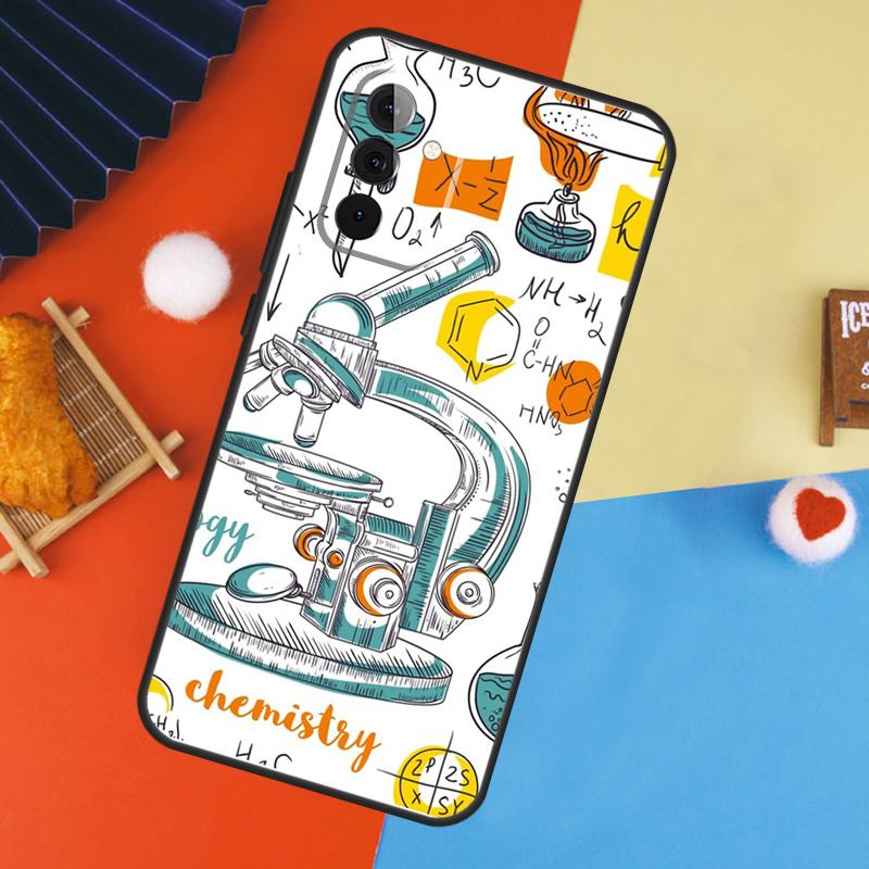 Винтажный чехол для лаборатории химии для Samsung Galaxy A54 A34 A14 A55 A35 A33 A53 A13 A23 A17 A06 A16 A56 A36 A52 A32 A15