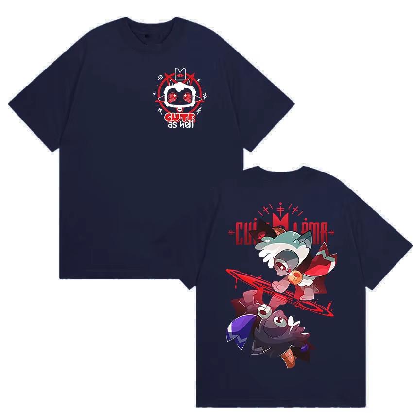 2026 Game Cult of The Lamb Graphic T Shirt Unisex Womens Vintage Harajuku Clothing Tshirts Casual pure Cotton Vintage Tshirt
