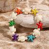 Adjustable Starfish Charm Bracelet Multicolor Bohemian Bracelet Fashion Turtle Shell Bracelet