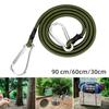 30/60/90CM Bungee Cord with Carabiner Hook Heavy Duty Outdoor Camping RV Tent
