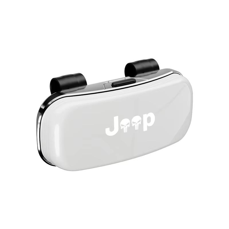 Portable Glasses Case Car Sun Visor Sunglasses Storage Box For Jeep Wrangler JK Gladiator Renegade Grand Cherokee Avenger Decal AJX1