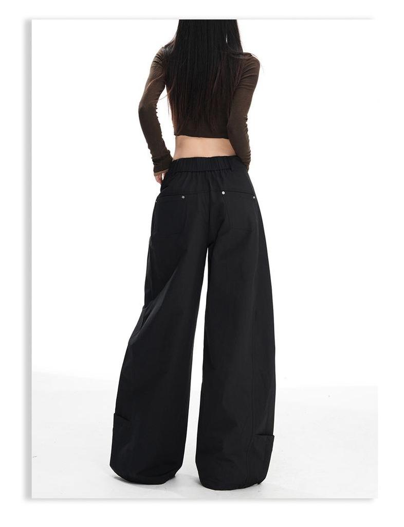 Autumn Women's High-Waist Loose Wide-Leg Pants