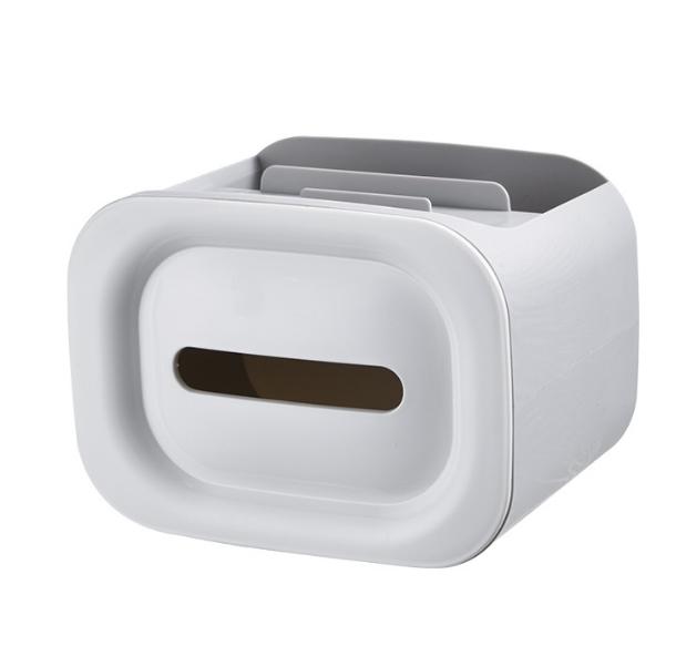 Household Living Room Simple Storage Tissue Box, Large Capacity Plastic Paper Drawer Box