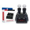 Зарядная станция для контроллера PS4, док-станция для быстрой зарядки контроллера движений PS4 VR Move со светодиодным индикатором, совместимая с PS4/PS4 Pro/PS4 Slim