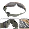 Metal Mesh Eye   CS Game Glasses With   Strap(  Green)