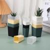5Pcs 5/8Cm Small Square Flowerpot Thickened Flower Succulents Plant Nursery Grow Pot Mini Cactus Planter Garden Decoration