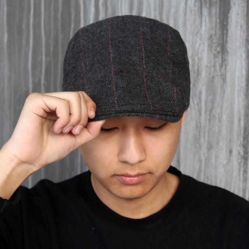 Кепка с елочкой Ni Duck Tongue, мужская твидовая берет, зимняя шапка, литературная молодежная кепка, шляпа для старика