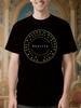 Heavyweight Gym Tshirt - Black Workout Shirt with Golden ...