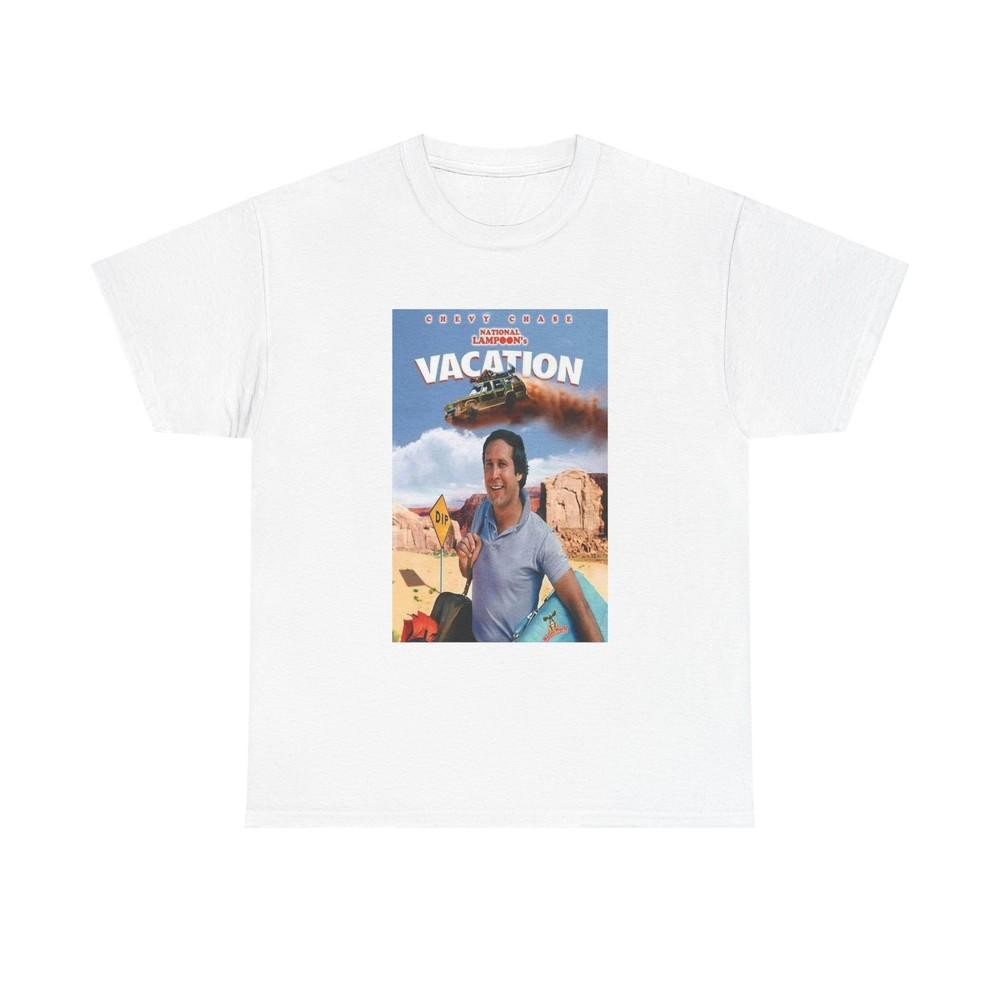 Vegas Vacation Tshirt Retro Movie Poster Chevy Chase Unisex Heavy Cotton Tee Unisex T-Shirt