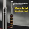 Telescopic Hollowing Drum Hammer Bold Shockproof Round Head Antislip Reinforced Metal House Inspection