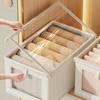 Видимый ящик для хранения гардероба с крышкой, пылезащитный ящик, ящик для хранения одежды, ящик для хранения футболок, джинсов, нижнего белья, брюк, органайзер