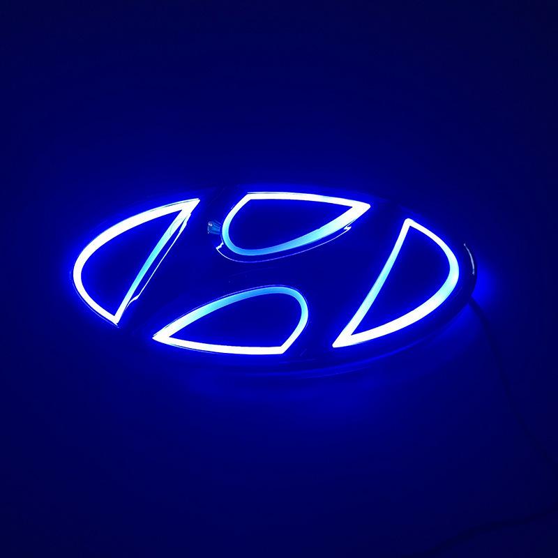 Illuminated 5D LED Rear Logo Light for Hyundai Cars