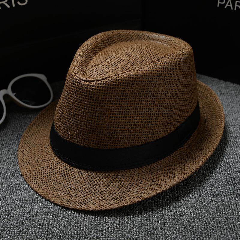 Plain Cloth British Style Male And Female Neutral Solid Color Jazz Hat Couple Panama Hat Sun Hat Yiwu