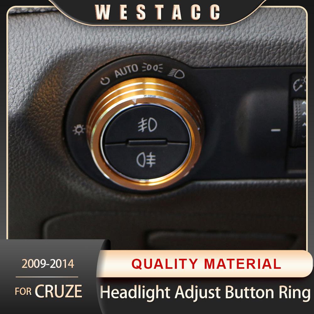 Ручка переключателя фар автомобиля, наклейка, накладное кольцо для Chevrolet Malibu Cruze Trax для Opel Mokka ASTRA J Insignia
