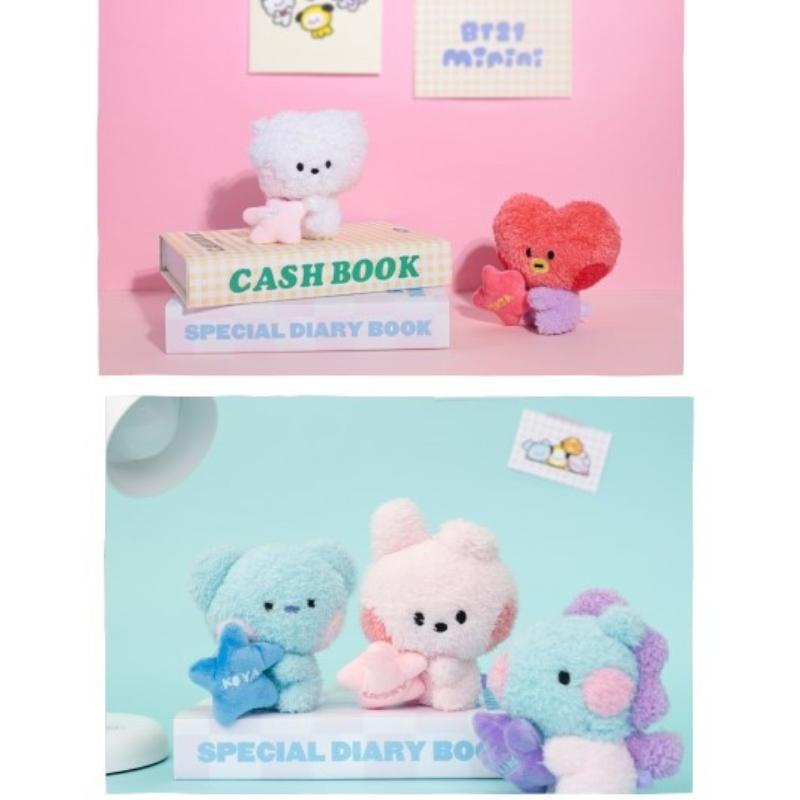 BTS BT21 Official Minini Doll Reel Key Holder Authentic