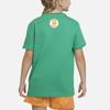 Nike Футболка с коротким рукавом и круглым вырезом с принтом мультяшного логотипа, детские топы, стадионно-зеленый FJ7237-324
