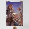 Game GGranblue FFantasy Throw Soft Warm Flannel Blanket Multiuse Throw for Bed Sofa Office Air Conditioning Nap Blanket