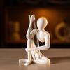 Абстрактная Человеческая Скульптура 3D Печатный Современный Держатель-Ваза в Виде Пробирки для Свежих Сушеных Цветов Минималистичная Настольная Фигурка для Дома Полки Стола Гостиной