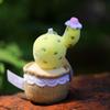 Cute Cactus Potted Plant With Lace Decoration Succulent Plush Pendant Toy