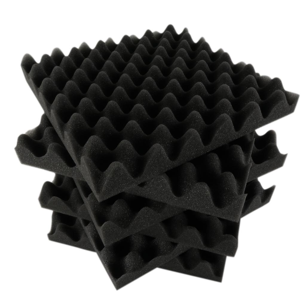 Muslady 12PCS 30 * 30 * 5cm Acoustic Foam Panels Egg Foam Pad Sound Isolation Foam for Home Studio