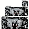 Cute Line Black Cat Desk Mat Gamer Mousepads XXL Office Mouse Pad Grey Desk Mat Large Gaming Mousepad Mouse Mats For Computer