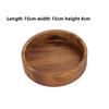 Natural Wooden Fruit Tray with Serving Plate for Kitchen Room Dining Table - Black Walnut Snack Bowl for Nuts Candy  Dessert