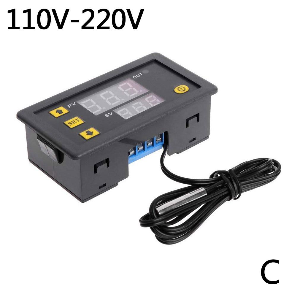 W3230 мини-цифровой регулятор температуры 12 В 24 В 220 В термостат регулятор отопления и охлаждения терморегулятор с датчиком
