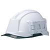 Midori Anzen SC19PCLID RA3 Work Helmet with PC ID and KP Case, Anti-Slip, (Alpha Liner), White/Smoke