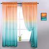 2 Panel Gradient Color Tulle Door Window Curtain Drape Panel Sheer Scarf Valances Home Bedroom Hotel Decorative Sheer Curtains
