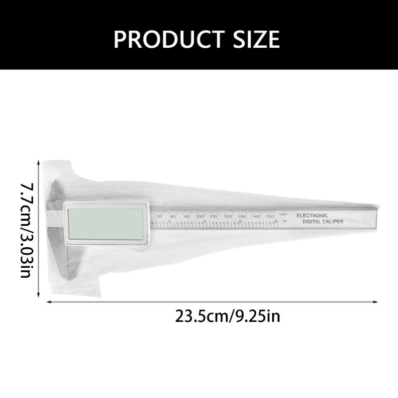 Professional Micrometer Gauge LCD Digital Vernier Caliper 0-150mm Caliper Measurement Tool with Unit Conversion