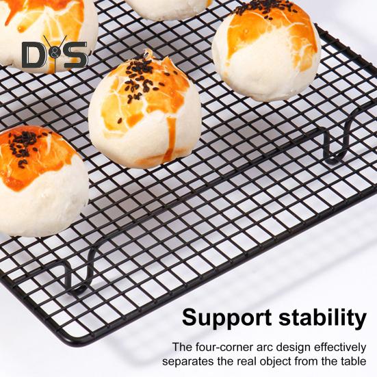 1/2 шт. Подставка для охлаждения торта, прямоугольная сетчатая складная полка для выпечки десертов, жаропрочная антипригарная подставка для сушки хлеба, печенья, мусса и лапши