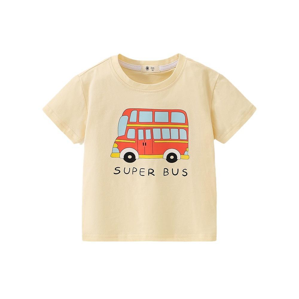 Детская футболка Детская одежда для мальчиков Футболка с короткими рукавами для мальчиков