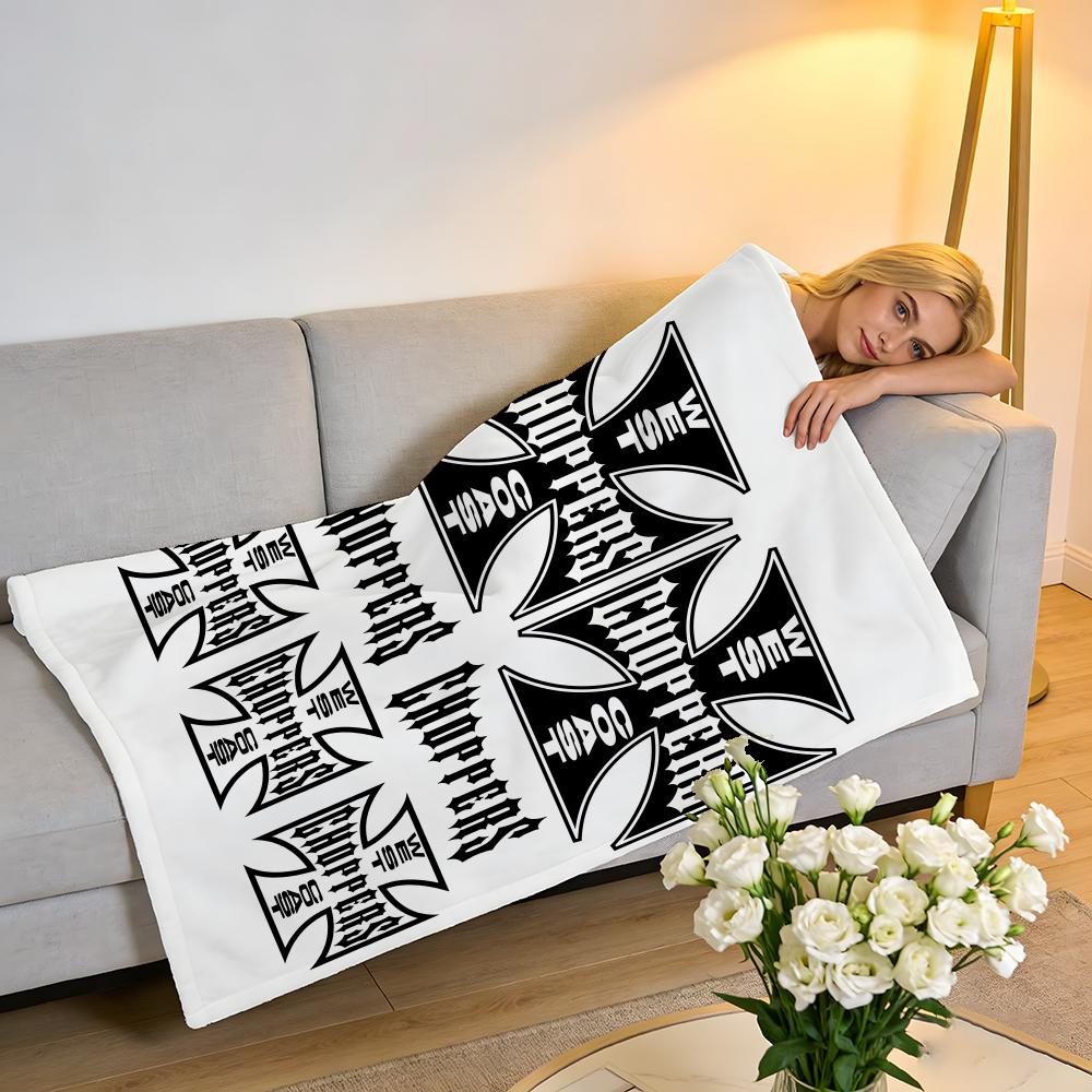 Throw High-Density Short Plush Blanket For Sofa Nap Air-Conditioned Room Soft Skin-Friendly W-West Coast C-Choppers