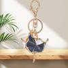 1шт кулон в виде балерины, элегантные ключи, аксессуары для автомобилей, изысканный хрустальный брелок, модный цинковый сплав, балерина, брелок со стразами