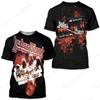 Rock Band Men's T-shirt 3d Judas Priest Print Tshirt Men Women Fashion Short Sleeve T-shirt Hip Hop Tops Tees Heavy Metal Tshirt