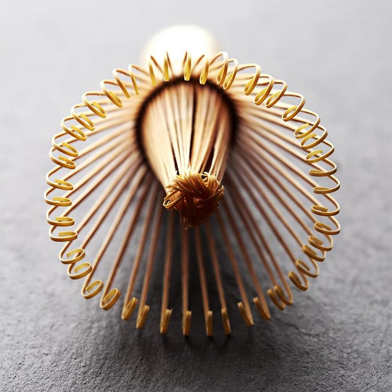 Матча Часэн Японский Венчик для чая матча Байбэнь Ли Династия Сун Чайная кисточка Ручная работа Бамбук Кисточки на шнурке для зеленого чая Многоразовая чайная посуда