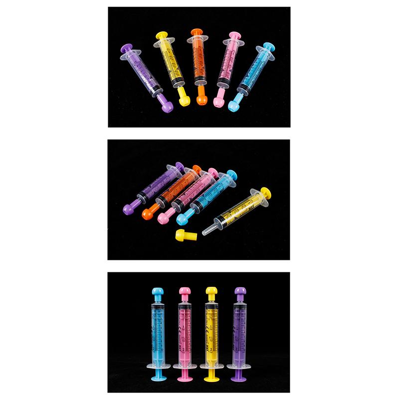 5Pcs Measurement Syringe With Cap, For Scientific Labs, Liquid Dispensing, Pet And Party Supplies, Oral Liquid 5Cc/5Ml-10Cc/10Ml