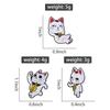 Lucky Cat Enamel Pins Turbo Granny Running Cat Rude Finger Brooches Lapel Badges Clothes Anime Jewelry Gift for Fans Friends