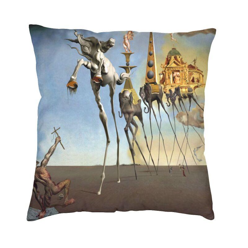 The Persistence Of Memory Cushion Cover 45X45Cm Salvador Dali Painting Art Velvet Cute Pillow Cases For Sofa Home Decor