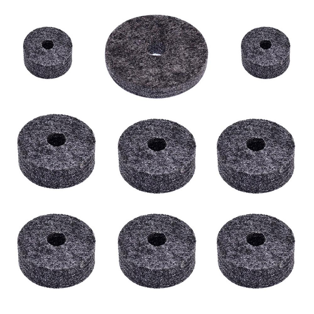 18 шт. набор аксессуаров для барабанов, черные барабаны, сменный фетровый набор, аксессуары для музыкальных инструментов